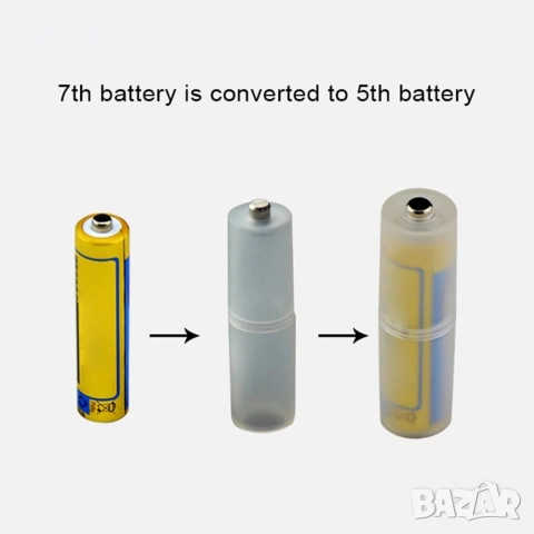 преходник ААА към АА батерия, снимка 4 - Други стоки за дома - 54218669