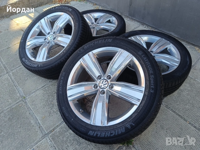 ОРИГИНАЛНИ джанти 19  ' цола с ГУМИ 235 50 R19 5х112 VW TIGUAN / Фолксваген Тигуан, снимка 2 - Гуми и джанти - 54568983