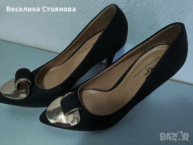 Черни велурени обувки 