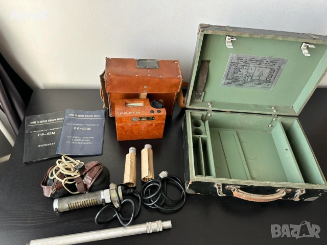 Соц Български Дозиметър Гайгеров Брояч РР-51м, снимка 2 - Антикварни и старинни предмети - 54236442