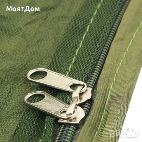 Голям хамак за къмпинг с мрежа против насекоми – До 180 кг, пълен комплект за окачване, снимка 4 - Други стоки за дома - 55261846