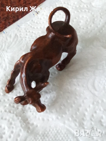 Бронзова фигурка на бик 45030, снимка 7 - Колекции - 54199538