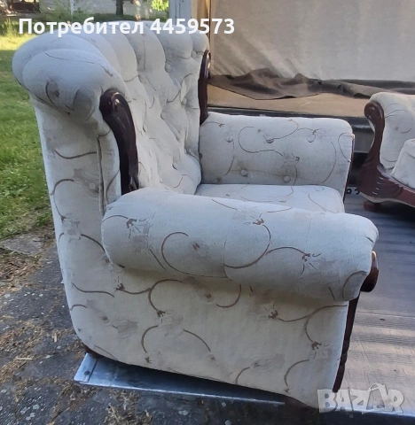 канапе + фотьойл , снимка 6 - Дивани и мека мебел - 54460298
