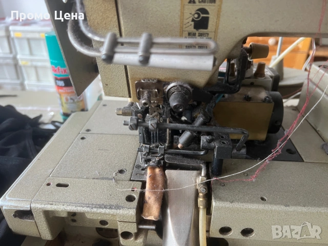 Union Special HF 600 Професионалнa Покривна шевна машина за шивашки цех, снимка 14 - Други машини и части - 54702828