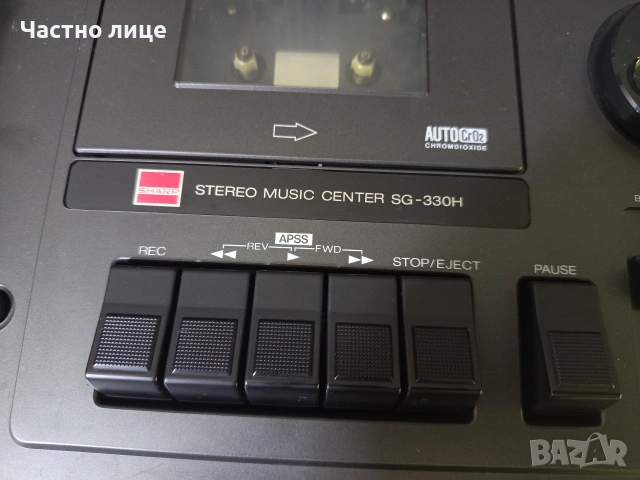 Винтидж Аудио Система"SHARP"SG-330H., снимка 7 - Аудиосистеми - 54492948
