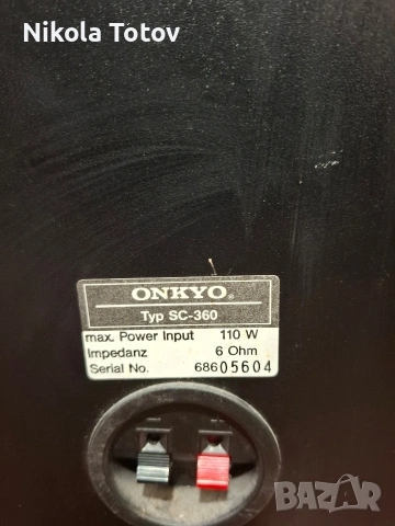 Продават се тонколони Onkyo SC-360, снимка 8 - Тонколони - 54620261