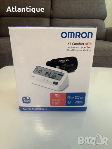 Апарат за кръвно налягане Omron X3 Comfort Afib с маншет