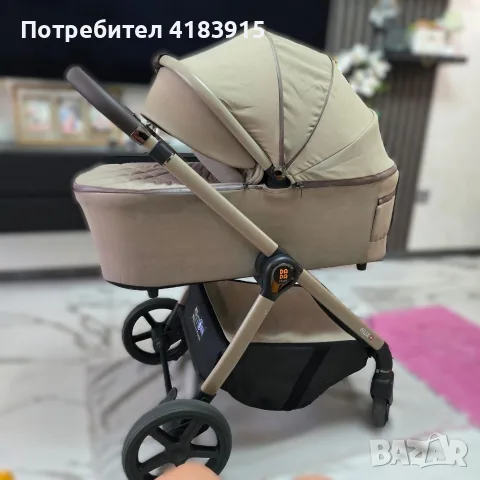 FLUX BEIGE Бебешка количка 2 в 1, снимка 8 - За бебешки колички - 55304997