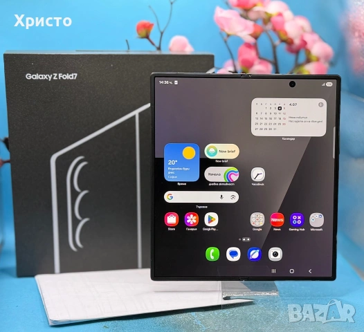 ГАРАНЦИОНЕН!!! Samsung Galaxy Z Fold7, 12GB RAM, 256GB, 5G, Jetblack + аксесоари , снимка 2 - Samsung - 55158323