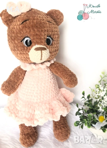 Мече - ръчна изработка , снимка 3 - Плюшени играчки - 54052299