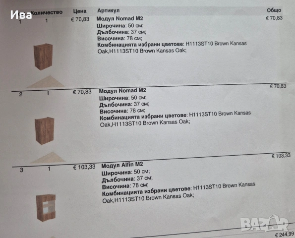 Стенен шкаф НОВ от Ergodesign, снимка 2 - Шкафове - 55061306