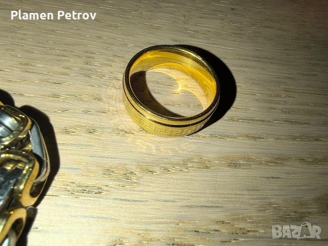 Гривна кралска плетка с пръстен, снимка 4 - Гривни - 53967562