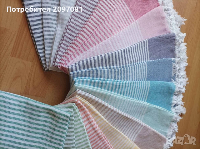 Пещемали тънки памучни кърпи за плаж, снимка 5 - Хавлиени кърпи - 54413613