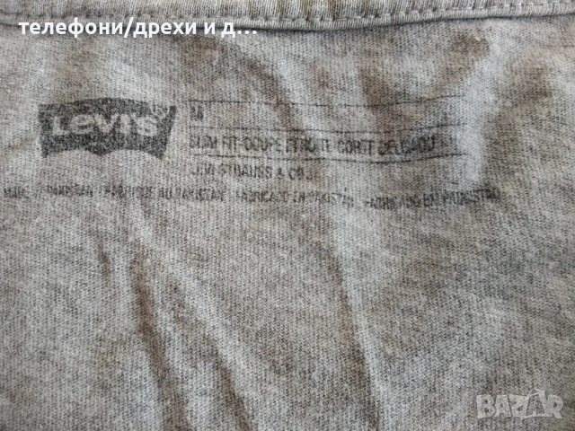 Оригинална памучна тениска Levi's (M), снимка 3 - Тениски - 54768634