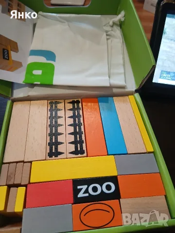 дървен конструктор BS Toys Animal Blocks (94 части) , снимка 3 - Конструктори - 55604219