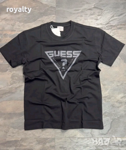Guess Нова Черна Мъжка Тениска Гес