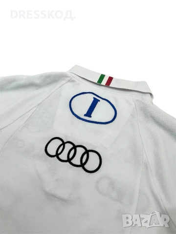Kappa x FISI Audi оригинална мъжка тениска с яка, L размер, снимка 5 - Тениски - 55163405