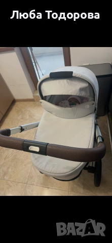 BALIOS S LUX бебешка количка 3 В 1 STONE GREY, снимка 7 - Детски колички - 55250070