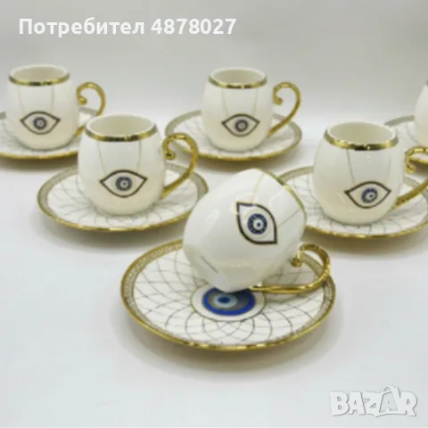 Луксозен сервиз за кафе – елегантност, която превръща всяка глътка в ритуал, снимка 6 - Чаши - 55439523
