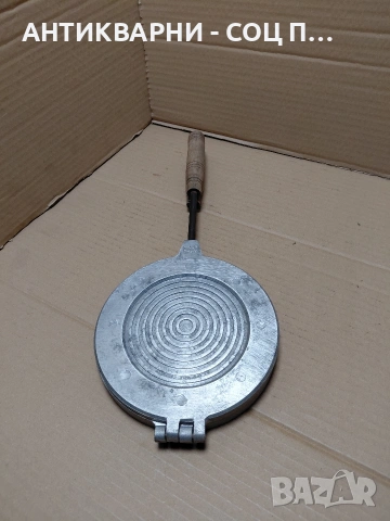 Соц Стар Гофретник За Печене На Тестени Сладки. НОМЕР 1722., снимка 2 - Антикварни и старинни предмети - 54169109