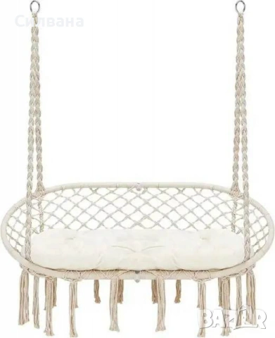 Двойна градинска люлка , снимка 3 - Градински мебели, декорация  - 54245261