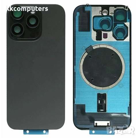 Заден капак за iPhone 16 Pro с държач, стъкло за камерата и магнитен ринг – 4 цвята, снимка 2 - Калъфи, кейсове - 54518876