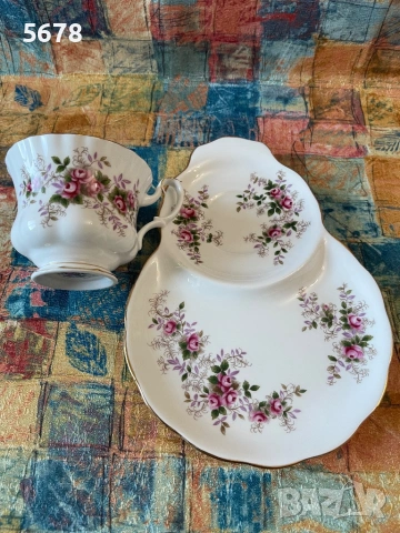 Royal Albert тенис сет Lavender Rose, снимка 6 - Антикварни и старинни предмети - 54294498