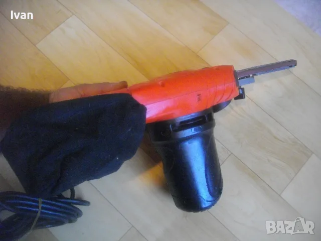 350W ОРИГИНАЛЕН BLACK DEKER KA293E АНГЛИЙСКИ 2005г. ЕЛЕКТРИЧЕСКИ МИНИ ЛЕНТОВ ШЛАЙФ ПИЛА ЛЕНТА 13 мм, снимка 16 - Други инструменти - 55695278