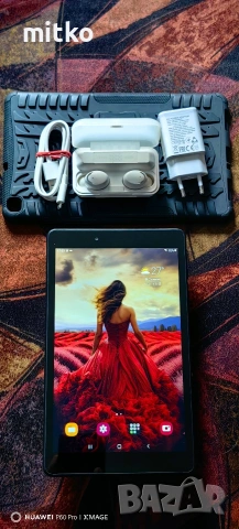 SAMSUNG GALAXY TAB A 8"-Перфектно състояние.Пълен комплект.Чисто нови безжични слушалки и , снимка 4 - Таблети - 55267302