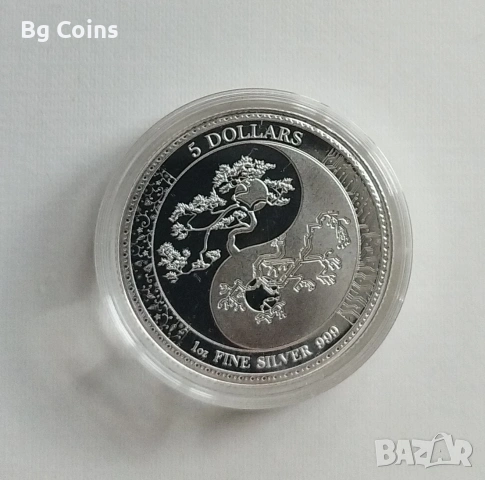 Сребро 1 OZ 2018 Дърво 