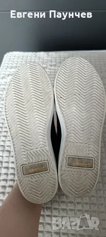 Adidas sleek размер 37 дамски маратонки от естествена кожа черни, снимка 4 - Маратонки - 55398606