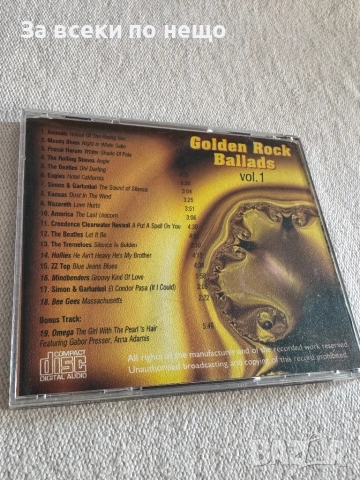 CD диск Golden Rock Ballads Volume 1, снимка 3 - CD дискове - 54386153