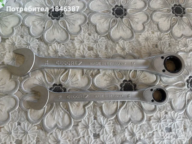 Нови звездогаечни ключове с тресчотка Gedore Germany, снимка 2 - Ключове - 55664638