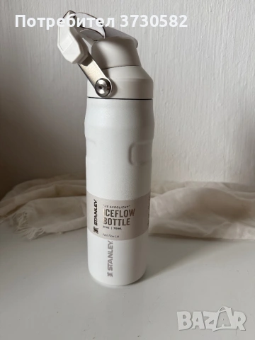 Stanley AeroLight IceFlow Бутилка | 24 oz / 710 ml | Бяла | Fast Flow Капак | Нова с Етикет, снимка 6 - Кутии за храна - 54880116
