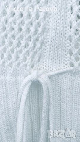 Ажурна плетена блуза/топ CROCHET , снимка 6 - Корсети, бюстиета, топове - 54275233