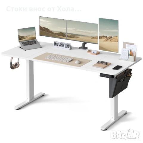 Електрическо бюро с регулируема височина SONGMICS, 160 x 70 x (72-120) см, функция за запаметяване н