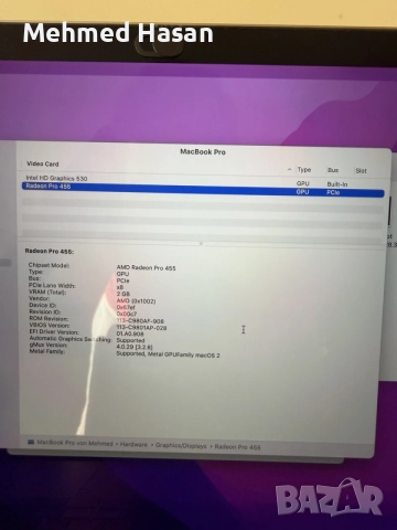 MacBook Pro 15,4” A1707 2016 с тъчбар, снимка 10 - Лаптопи за дома - 55522601