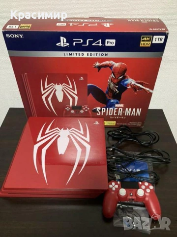 Play station 4 pro 1TB spider-man limited edition , снимка 4 - PlayStation конзоли - 54035549