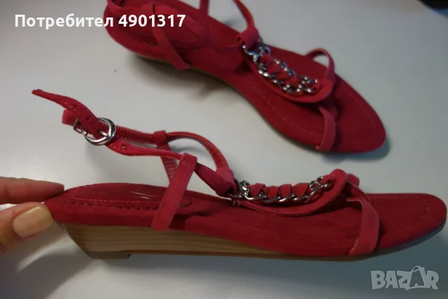 нови кожени сандали Clarks, 35.5ти номер, снимка 9 - Сандали - 55465012
