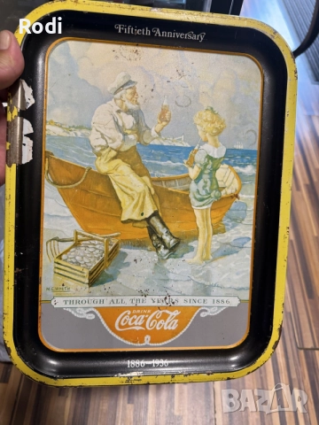 стара винтидж табела поднос на coca cola оригинална 