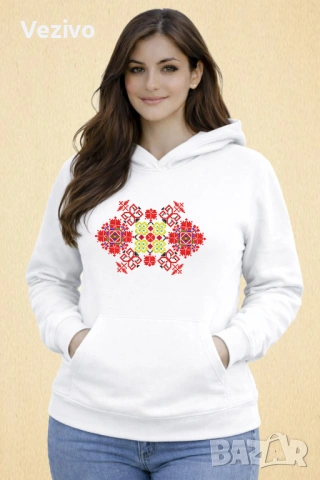 Пазителка – Защитна розета с ромбове, снимка 2 - Суичъри - 54079164