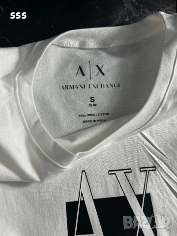 Дамски тениски Armani Exchange, S и М размери, снимка 7 - Тениски - 54766007