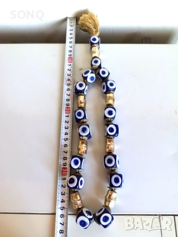 Огромна Броеница Синьо Око Против Уроки, снимка 5 - Други - 54020132