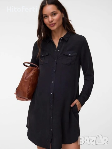 Дамска дънкова рокля VERO MODA VMSIGGA, снимка 3 - Рокли - 55222135