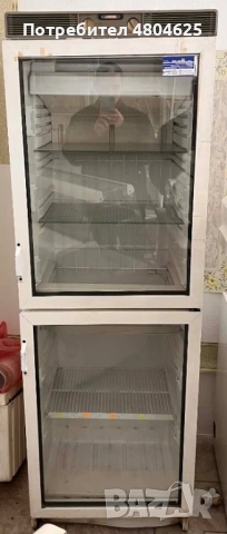 Вертикална хладилна витрина - плюсова - с две врати