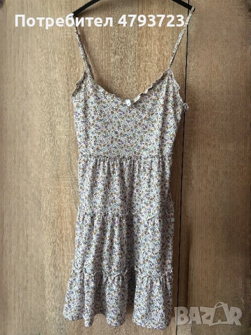 Лятна рокля на цветя, с регулиращи се презрамки, размер xs, house brand
