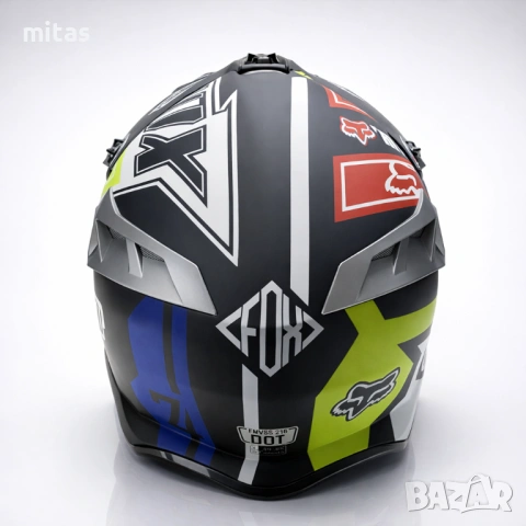 Кросова каска FOX, Full Face, DOT Сертификат, Размер: L, снимка 8 - Аксесоари за велосипеди - 47280976