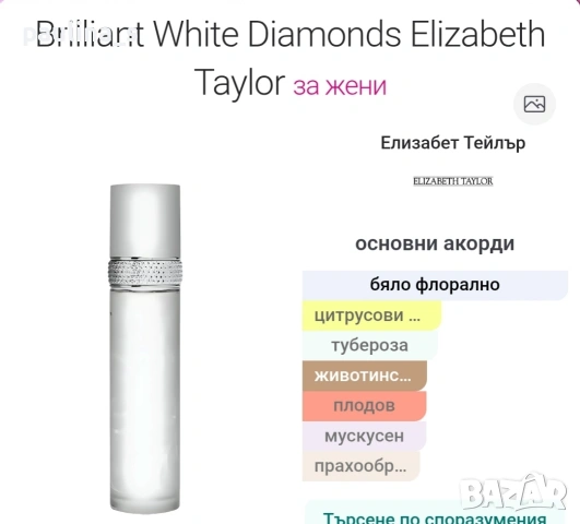 Пет различни броя / Дамски парфюм на Elizabeth Taylor / 100ml EDT , снимка 13 - Дамски парфюми - 54395131