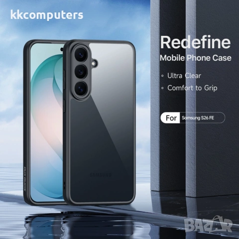 DUX DUCIS Samsung Galaxy S26 FE Калъф - PC+TPU, Прозрачен гръб, Черен, снимка 3 - Калъфи, кейсове - 55036111