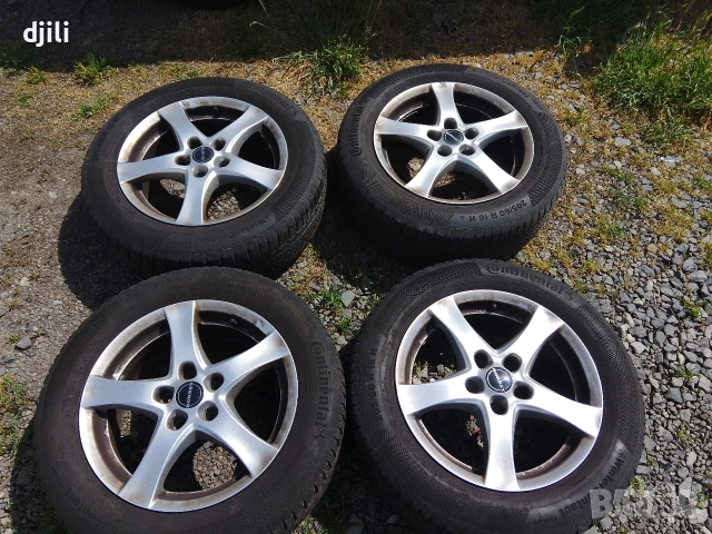 4бр. джанти Borbet 5x112 с гуми 205/60R16 Continental 